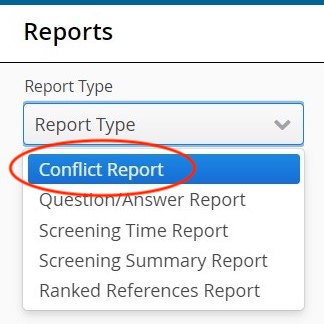 SWIFT-Active Screener Conflict Report