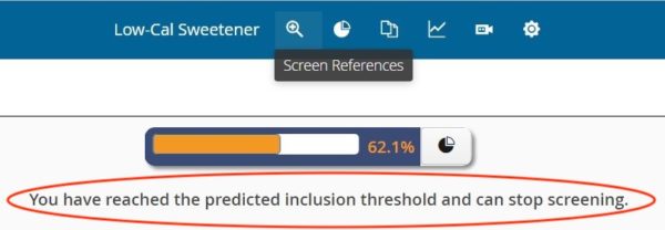 SWIFT-Active Screener Inclusion Threshold