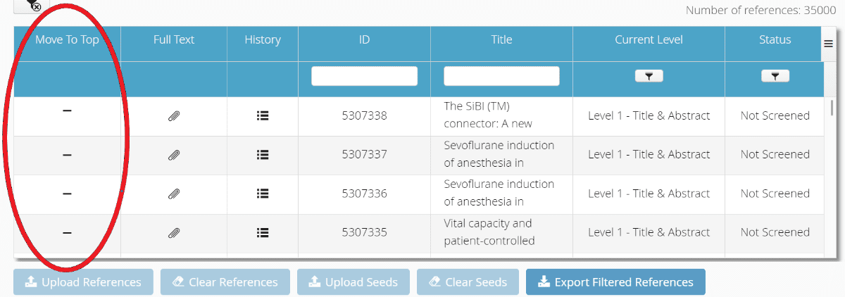 SWIFT-Active Screener FAQ - Move to Top